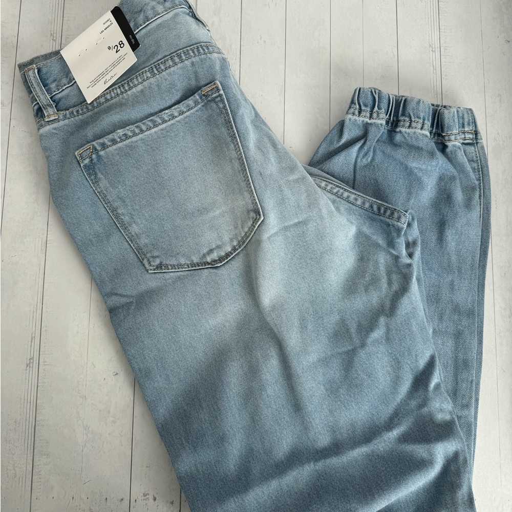 NWT KanCan high rise denim joggers size 9